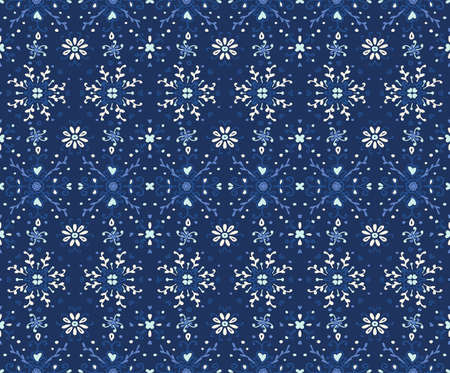 Seamless floral pattern folk colorful flowers and leaves. Flower embroidery. Talavera pattern....