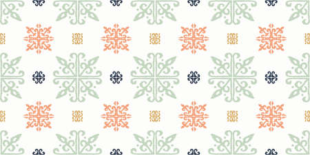 Christmas drawing with snowflakes. The Nordic style. Folk print with flakes. Scandinavian,...