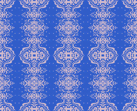 Ikat seamless pattern. Border with snowflakes. Openwork lace. New year Christmas background. Vector...