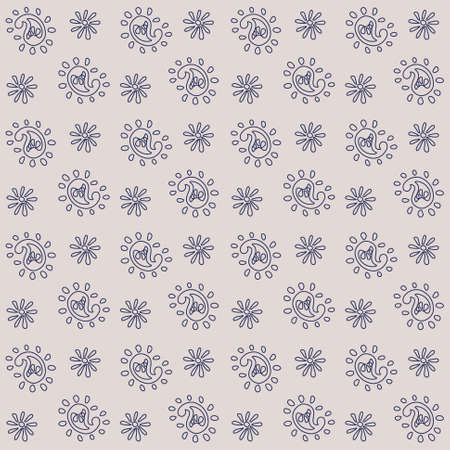 Bandana Print. Vector seamless pattern with paisley ornament. Silk neck scarf or kerchief. Floral...