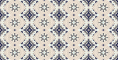 Oriental vector damask pattern. Talavera pottery. Azulejos portugal. Turkish ornament. Spanish...