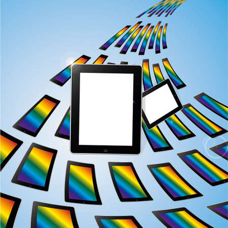 tablet abstractのイラスト素材