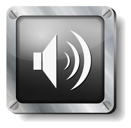 steel sound iconのイラスト素材