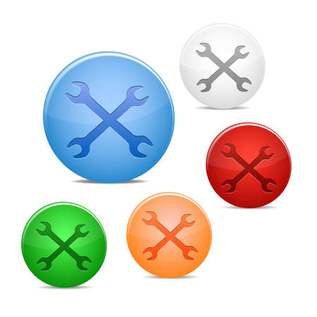 wrench iconのイラスト素材