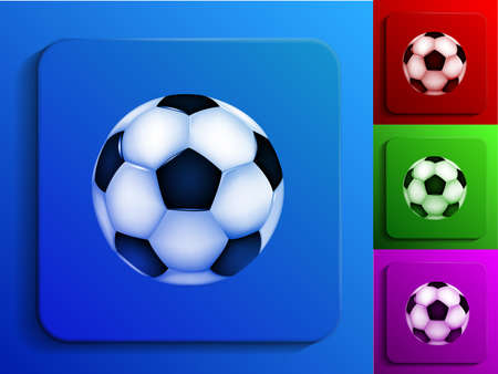 soccer-ball monochrome iconsのイラスト素材