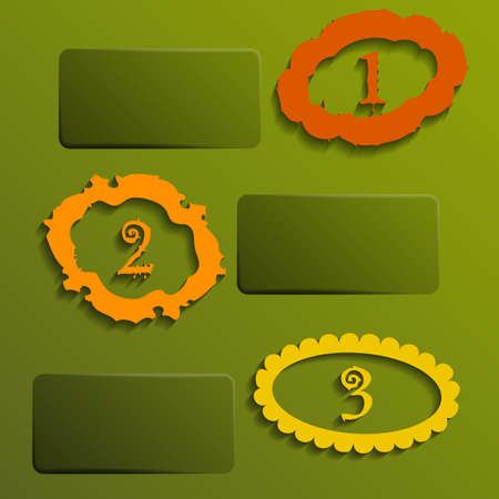 frames with numbersのイラスト素材