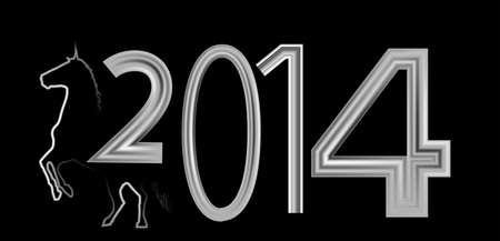 new year 2014のイラスト素材