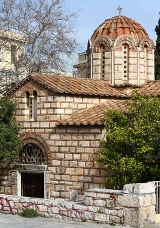 Byzantine Orthodox church in the Kerameikos Quarter of Athens.の写真素材