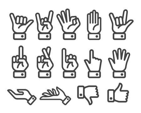 hand iconのイラスト素材