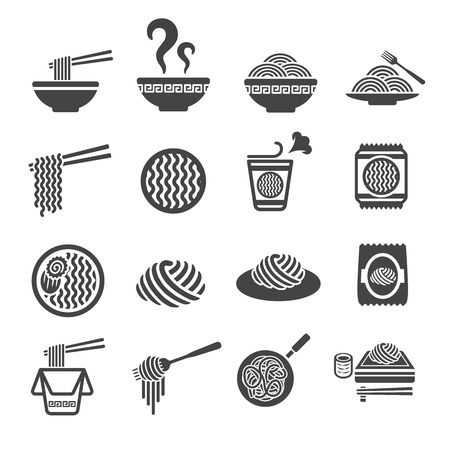 Noodle icon.のイラスト素材