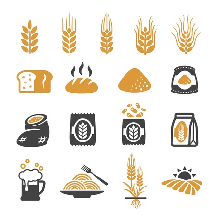 wheat iconのイラスト素材