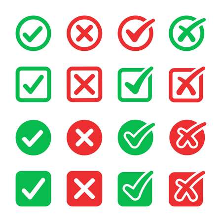 checkmark icon setのイラスト素材