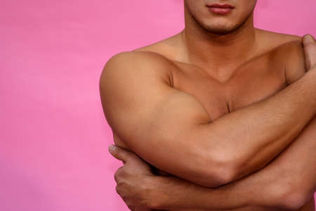 Man's torsoの写真素材