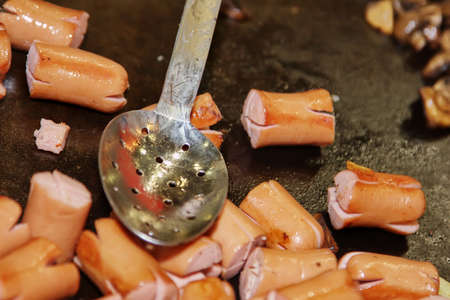 sausage snackの写真素材