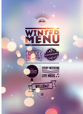 Menu poster  Vector background のイラスト素材