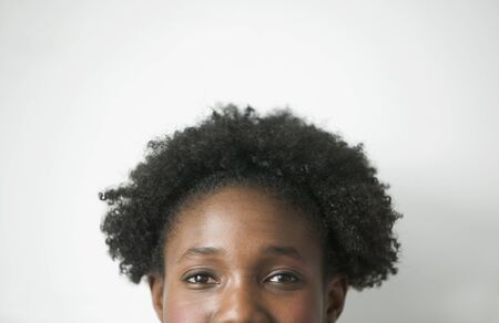 Young woman looking at cameraの写真素材