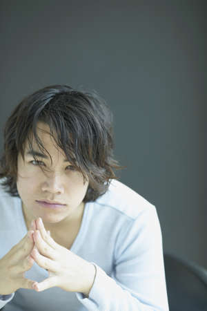 Portrait of a young manの写真素材