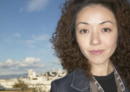Portrait of a mid adult woman smiling
