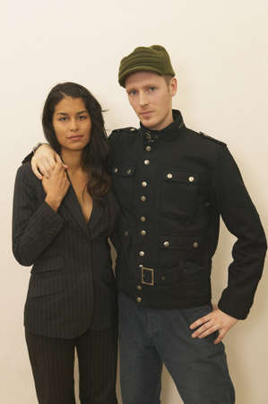 Portrait of a young couple standing together