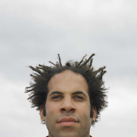 Close up of young man's face