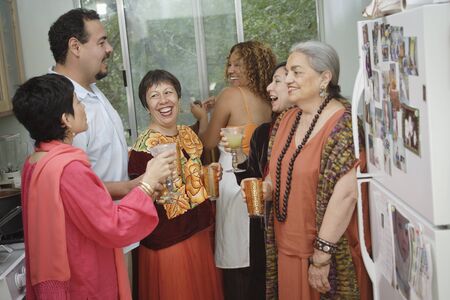 Adults having a partyの写真素材