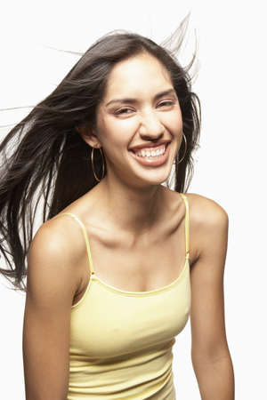 Young woman laughingの写真素材