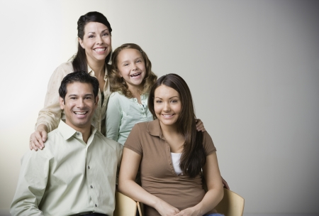 Portrait of Hispanic familyの写真素材