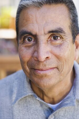 Close up portrait of mature manの写真素材