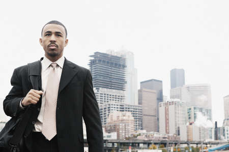 Businessman carrying a briefcaseの写真素材
