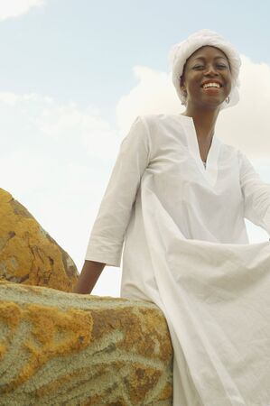 African American woman smiling