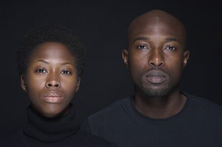 Close up of African coupleの写真素材