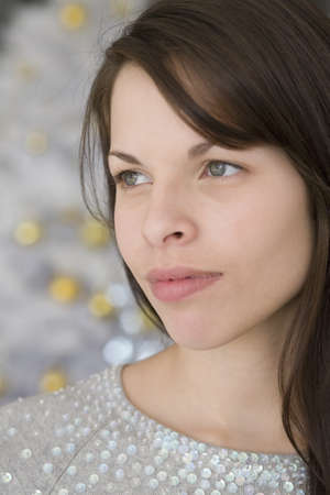 Close up of Hispanic womanの写真素材