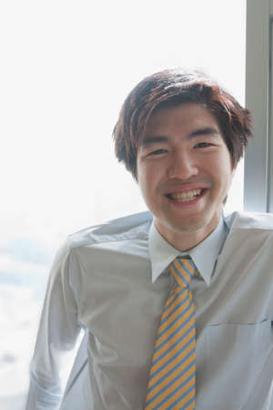 Chinese businessman smilingの写真素材