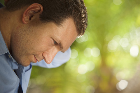 Serious Caucasian manの写真素材