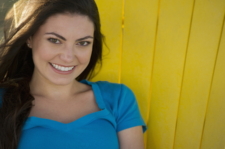 Smiling Hispanic womanの写真素材