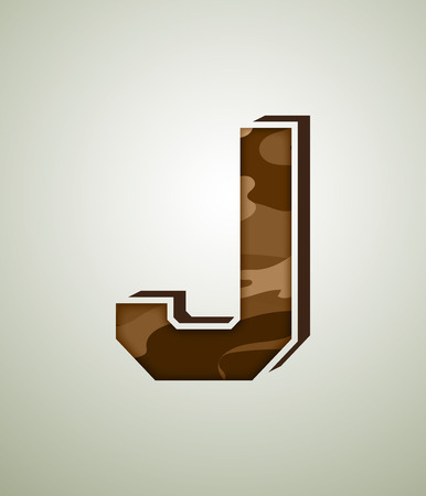 J brown character illustration.のイラスト素材