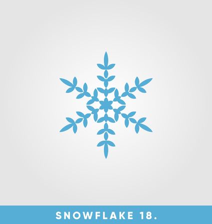 beautiful snowflake vector illustrationのイラスト素材