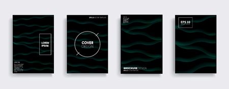 Vector cover designs. Future Poster template. Smartphone modern background set.のイラスト素材