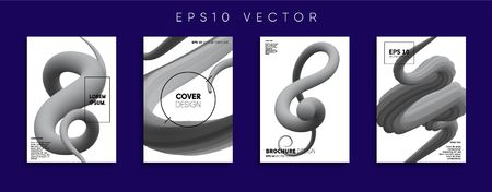 Vector cover designs. Future Poster template. Smartphone modern background set.のイラスト素材