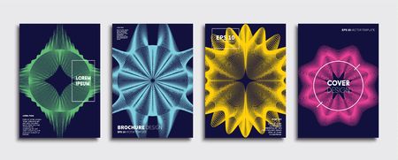Vector cover designs. Future Poster template. Smartphone modern background set.のイラスト素材