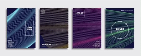 Vector cover designs. Future Poster template. Smartphone modern background set.のイラスト素材