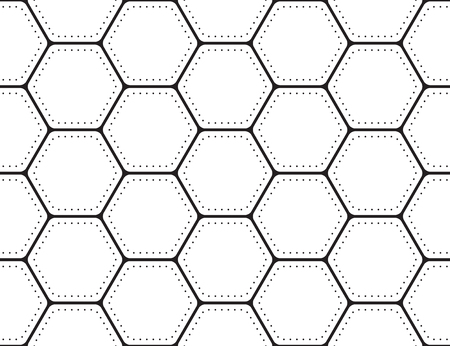 Repeating motif seamless pattern packing design.のイラスト素材