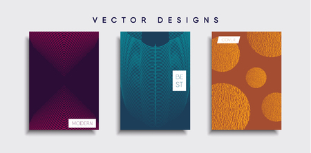 Vector cover designs. Future Poster template. Smartphone modern background set.のイラスト素材