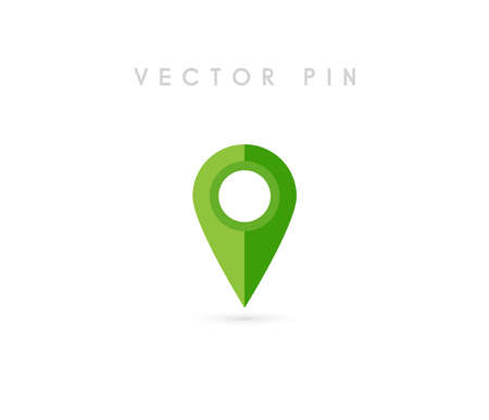 Location pin. Map pin flat icon vector design.のイラスト素材