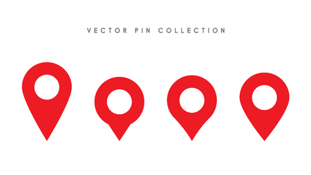 Location pin. Map pin flat icon vector design.のイラスト素材