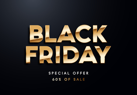 Black Friday sale vector illustrationのイラスト素材