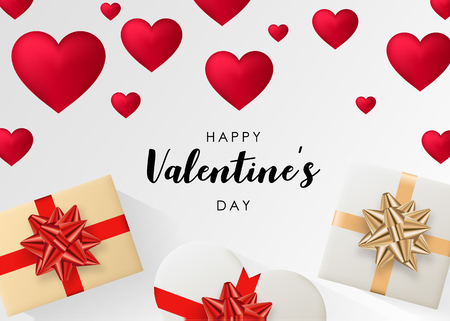 Blank background decorated with hearts. Vector illustrationのイラスト素材