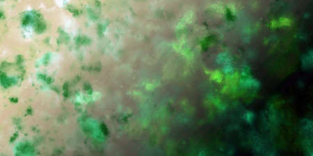 Watercolor green glow spots on a gradient background. Abstract watercolor background for your...