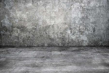 Old gray concrete room for background textureの写真素材