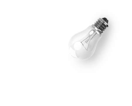 Single new bulb isolated in white background